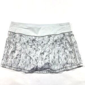 Lululemon Pace Rival Skirt 13" City Breeze Alpine White Multi